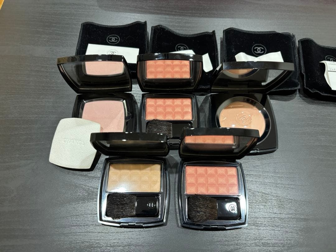 青*空様 CHANEL シャネル ブラッシュ フェイスパウダー コンパクト 未使