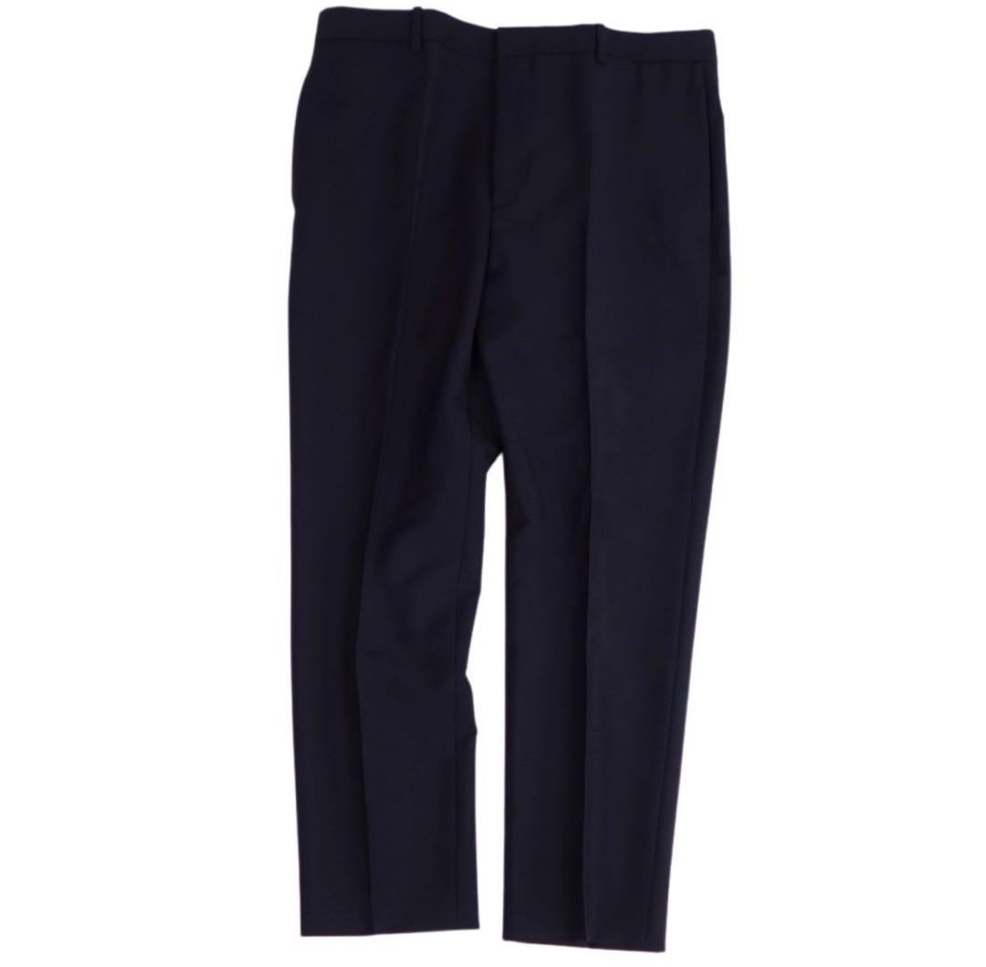 ジルサンダー スラックス ウール ネイビー 46 ルークメイヤー