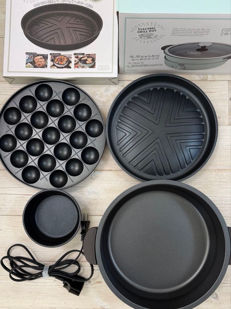 toffy電気グリル鍋 焼肉プレート付き