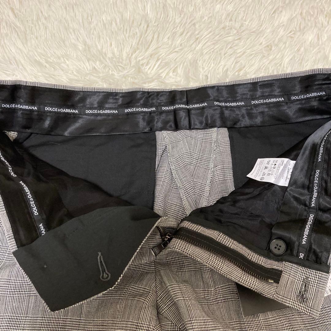 【タグ付】DOLCE&GABBANA メンズパンツ　グレンチェック　サイズ48