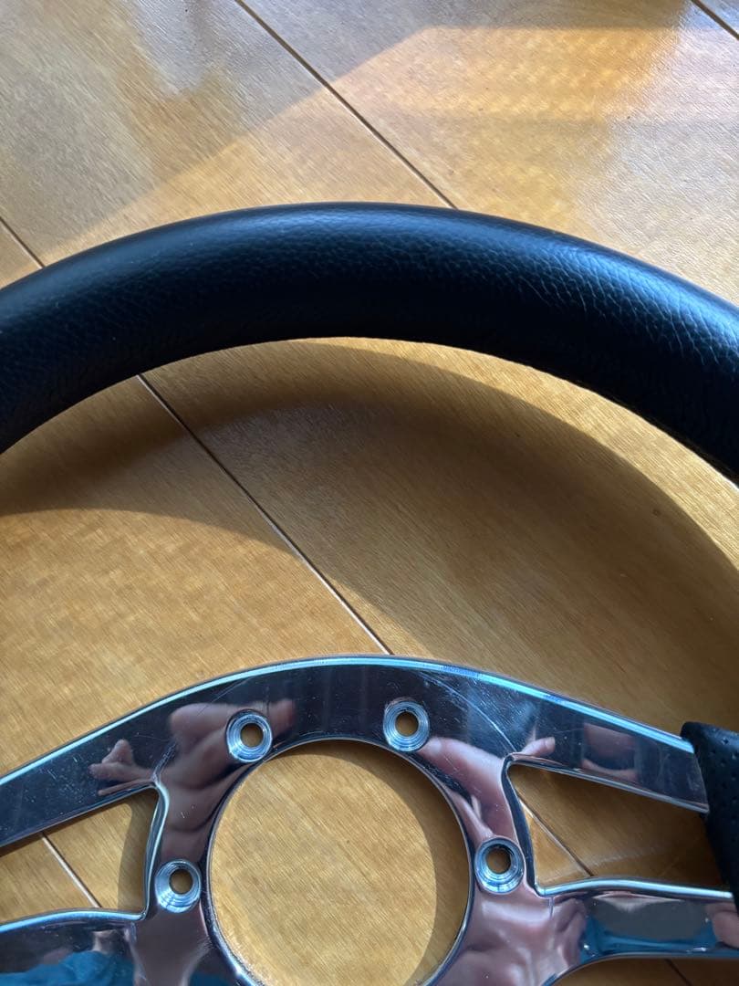 7no8•*¨*•.¸♬︎ NARDI ステアリングブラックパンチングレザー