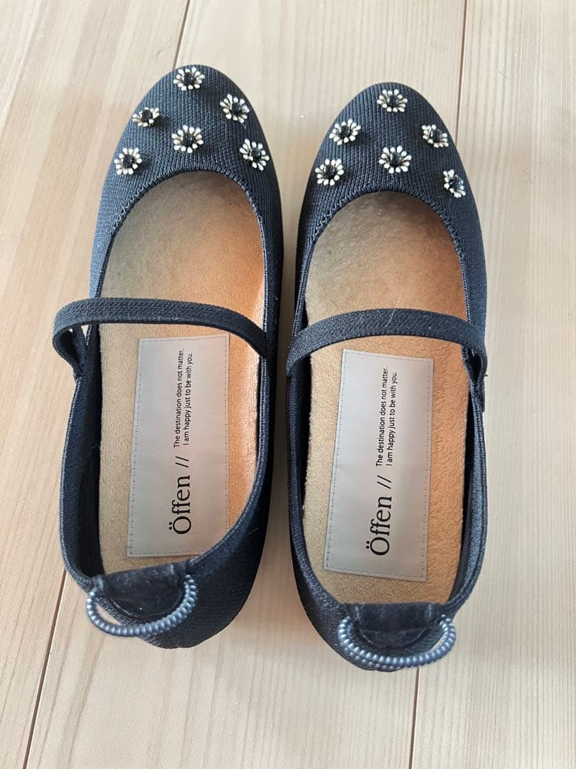 Offen ラウンドトゥメリージェーンパンプス