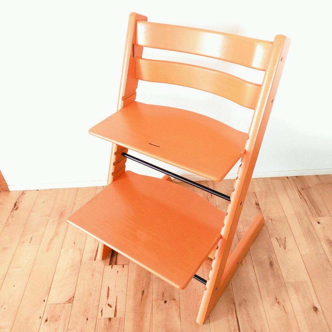 【希少】美品　現行モデル　STOKKE　トリップトラップ　シリアル4　テラコッタ