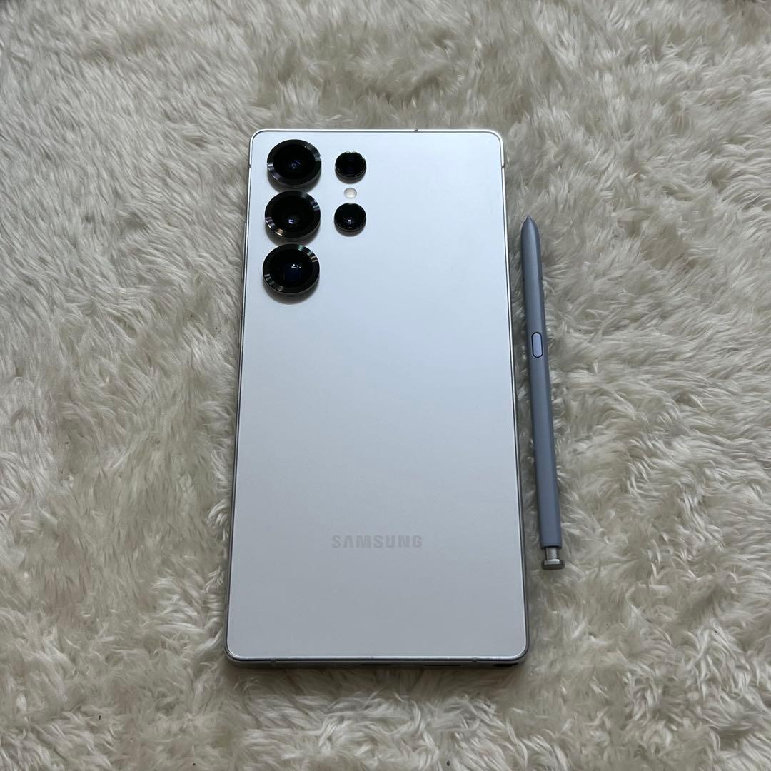 ★ Galaxy S25 ultra 256GB ホワイトシルバー j09