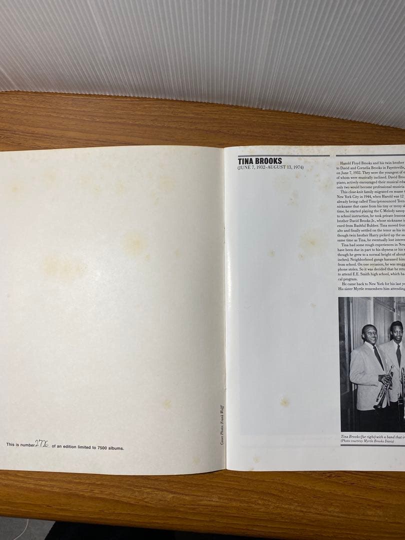 ジャズLP ティナ・ブルックス　コンプリート　ブルーノート