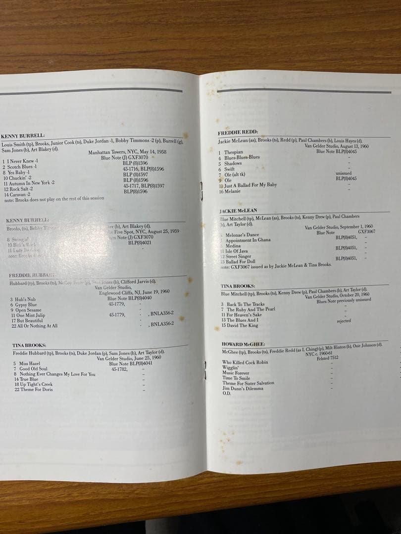 ジャズLP ティナ・ブルックス　コンプリート　ブルーノート