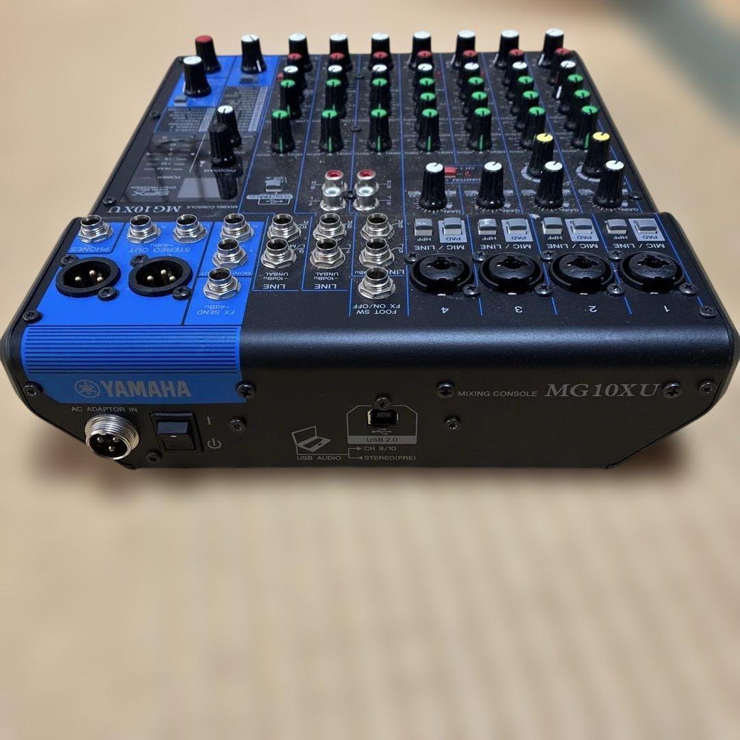 YAMAHA MG10XU マイクスタンド接続アダプター付き