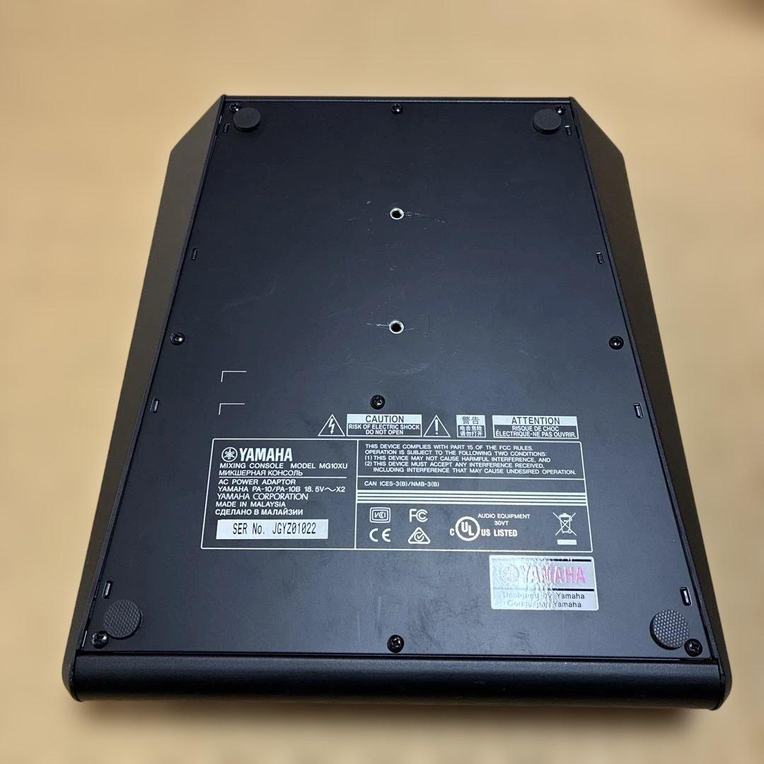 YAMAHA MG10XU マイクスタンド接続アダプター付き