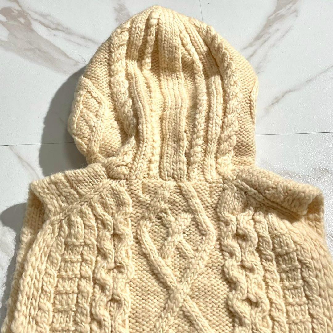 極美品✨タオコムデギャルソン バトナー コラボ ニットベスト フード ケーブル