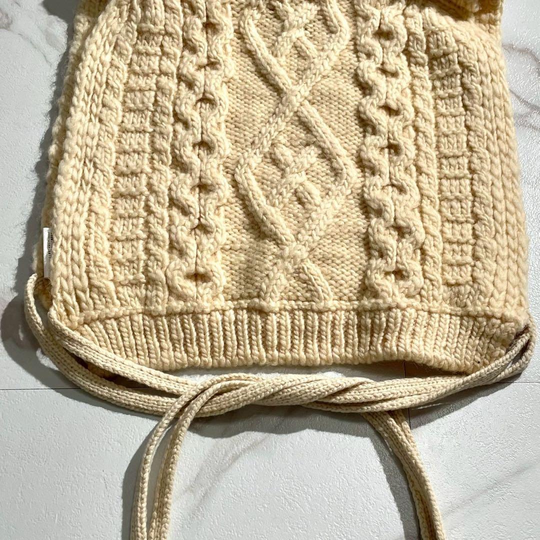 極美品✨タオコムデギャルソン バトナー コラボ ニットベスト フード ケーブル