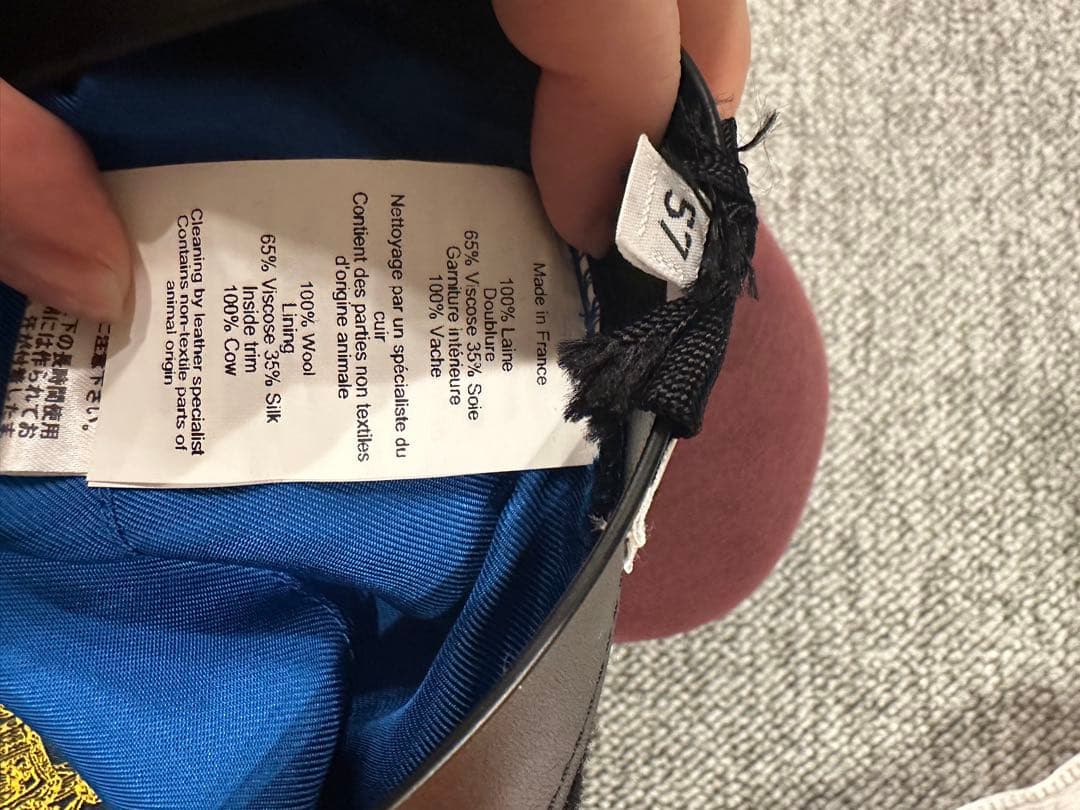 超極美品HERMES ベレー帽　ウール 57サイズ