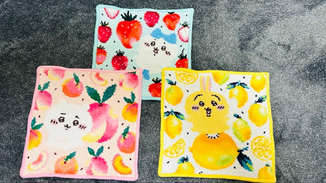 美品！FEILER フェイラー ちいかわ ハンカチ3枚セット 匿名配送