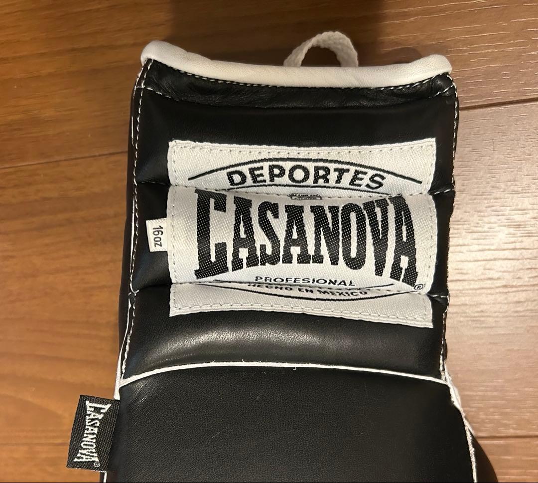 【新品未使用】CASANOVA カサノバ ボクシング グローブ 本革　16oz