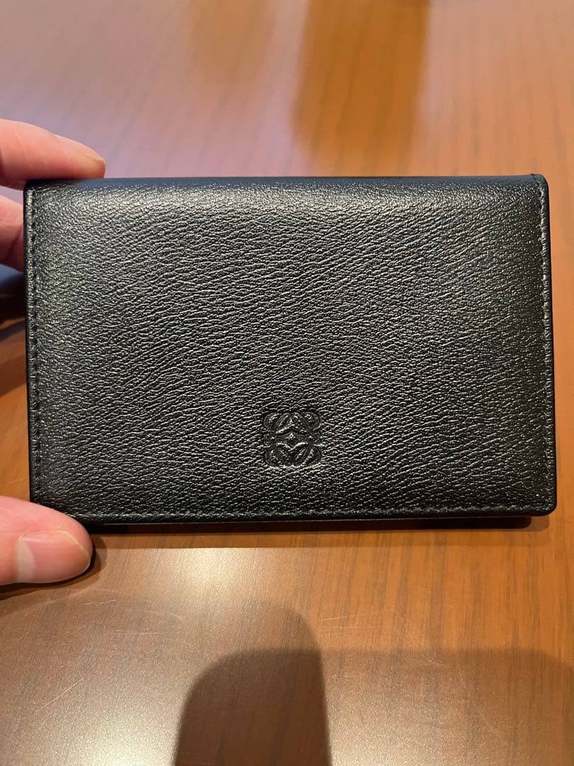 【美品】ロエベ　カードケース　名刺入れ　ブラック