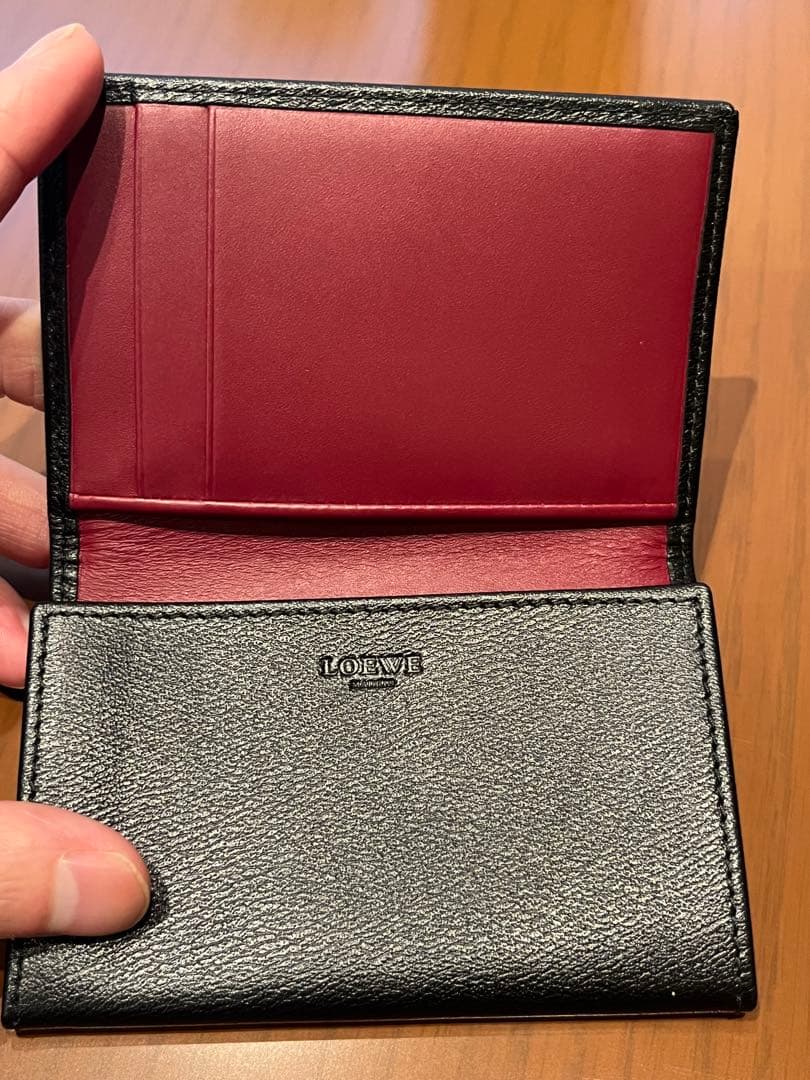 【美品】ロエベ　カードケース　名刺入れ　ブラック