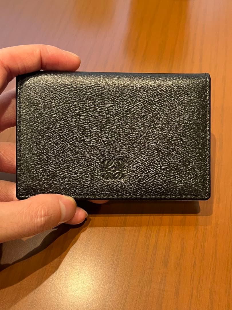 【美品】ロエベ　カードケース　名刺入れ　ブラック