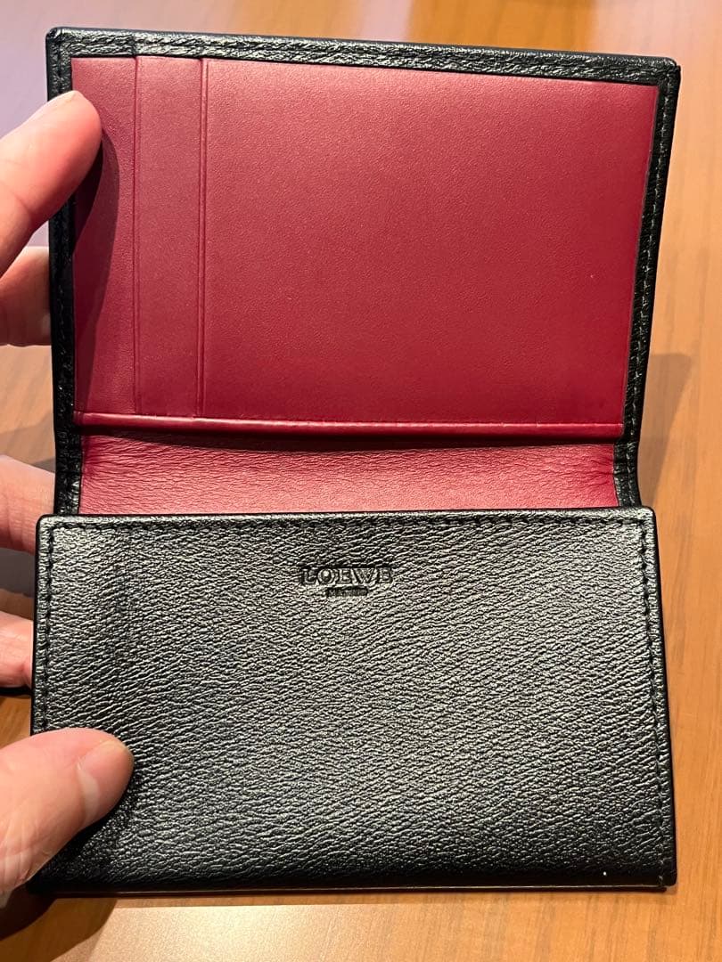 【美品】ロエベ　カードケース　名刺入れ　ブラック