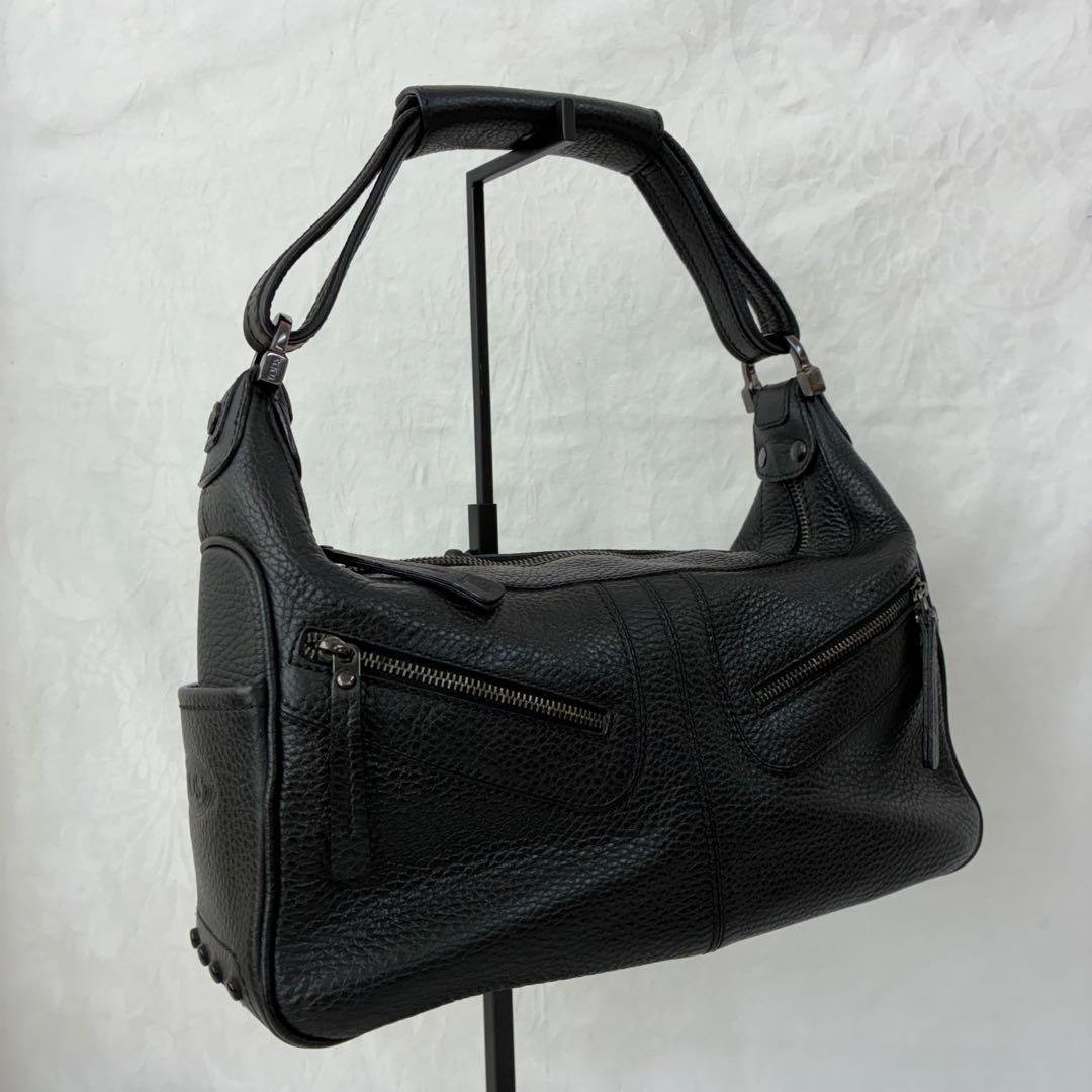 最終値下【Tod’s】ワンショルダーバッグ ハンドバック レザー 本革 ブラック