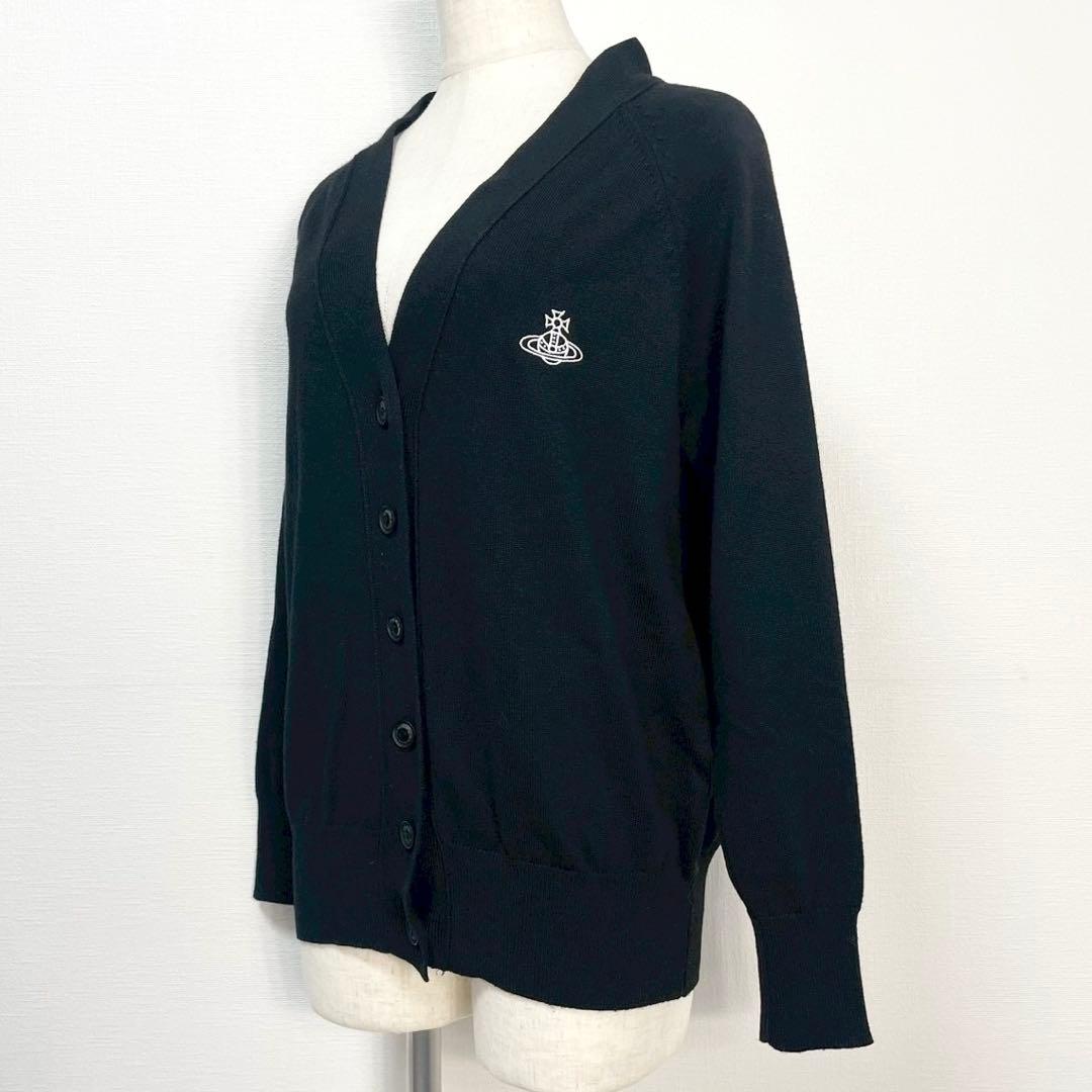 y2k❤️ Vivienne Westwood ロゴ刺繍 カーディガン 希少