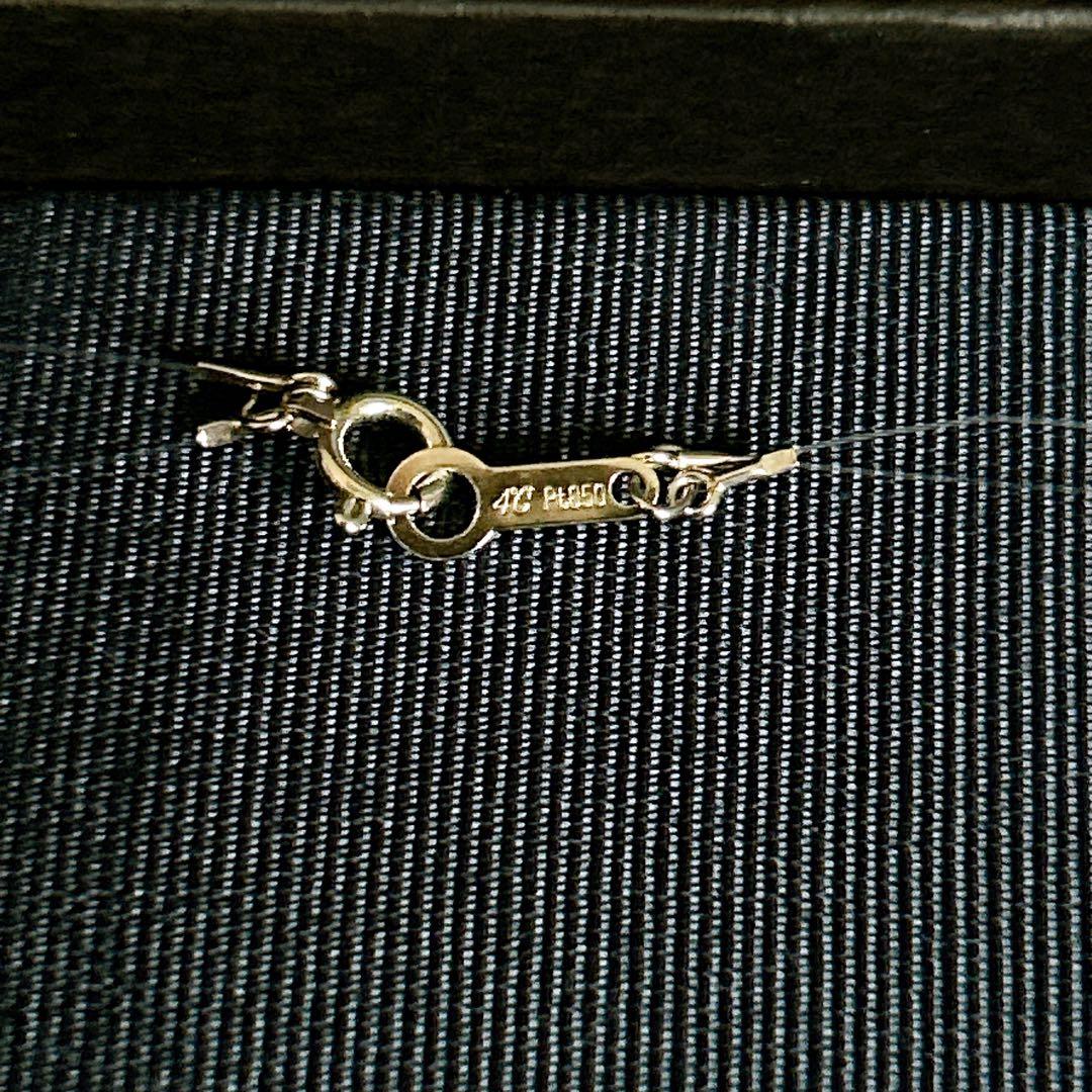 4℃ Pt850 タンザナイト ダイヤモンドネックレス∗*゜