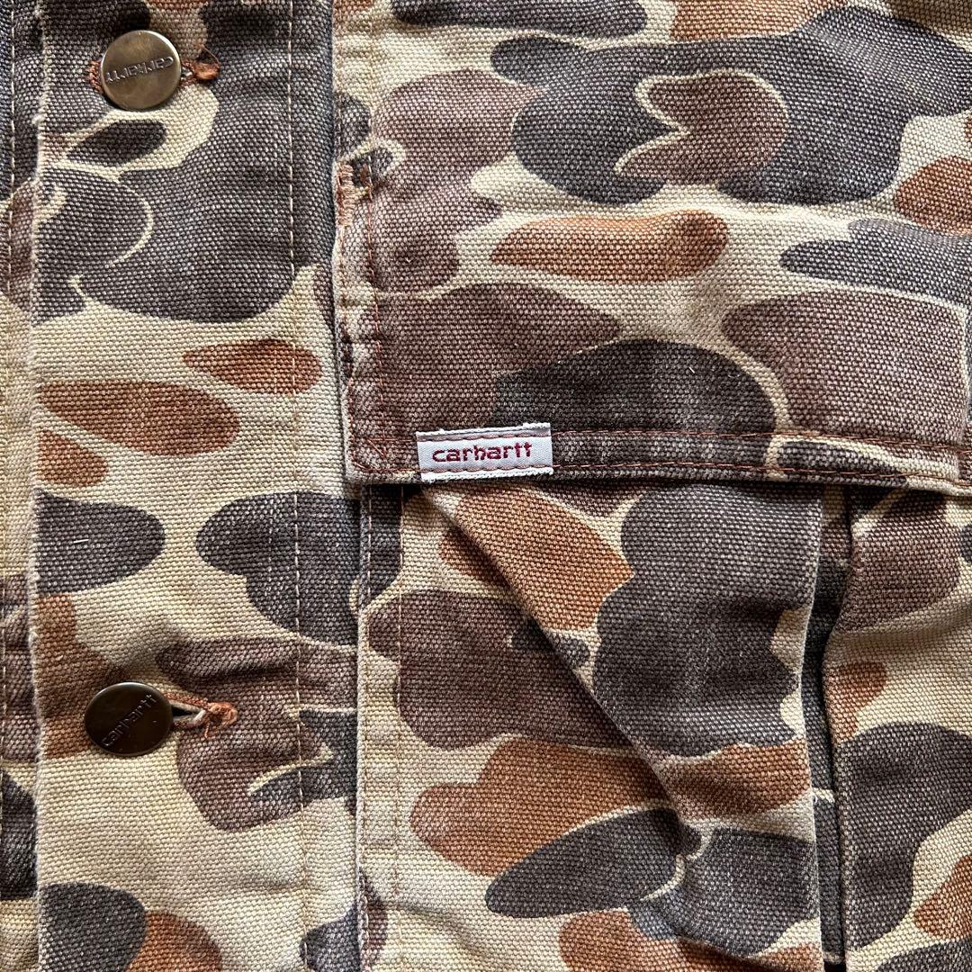 希少80s Carhartt ハンターカバーオール　ダックカモ