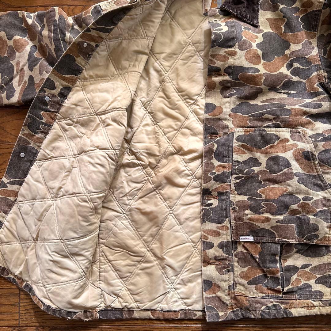 希少80s Carhartt ハンターカバーオール　ダックカモ