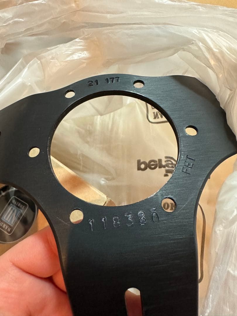 ナルディ Nardi N755 ステアリングホイール 35φ ブラックレザー