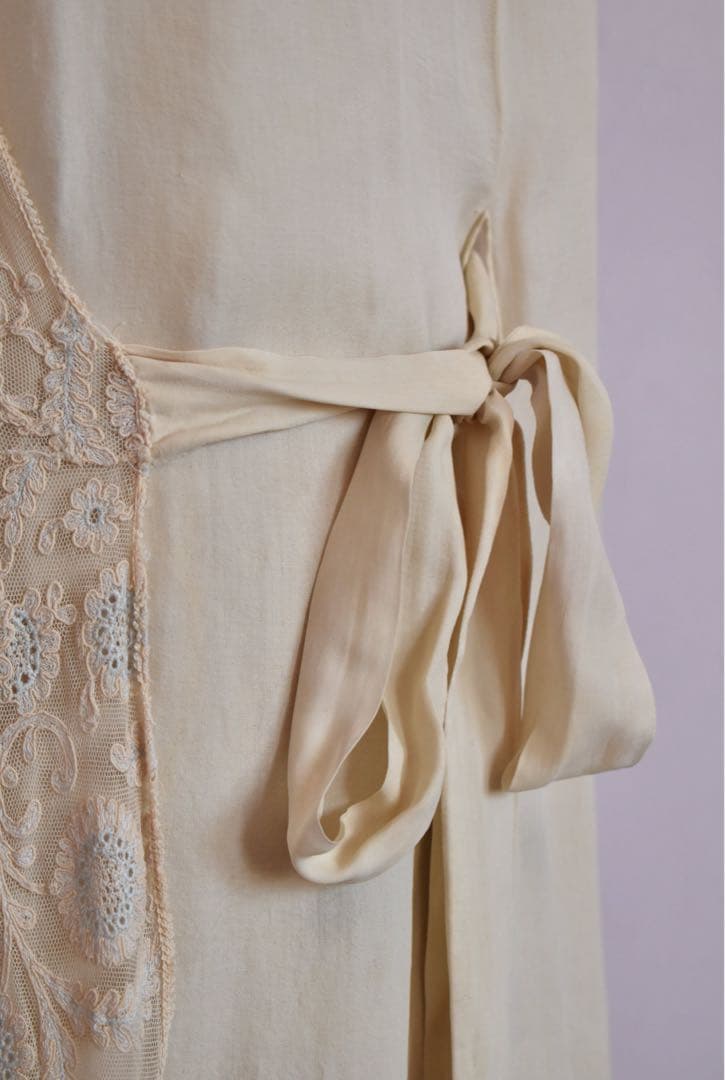 1920-1930 シルクカシュクールワンピース night gown