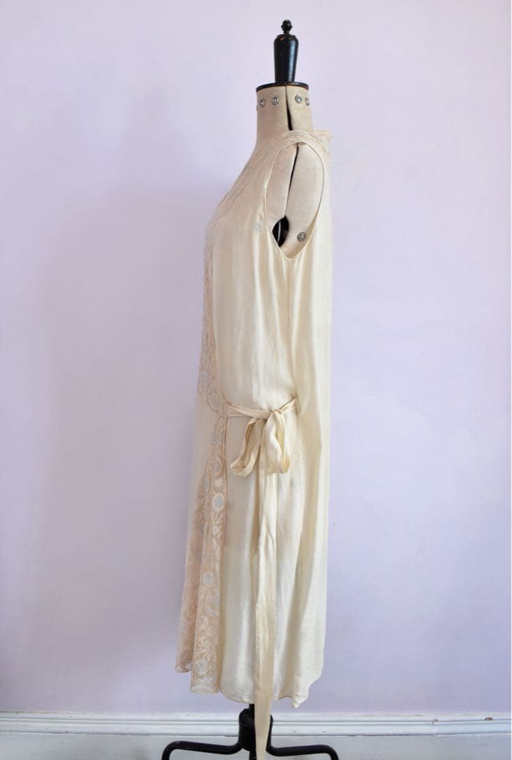 1920-1930 シルクカシュクールワンピース night gown