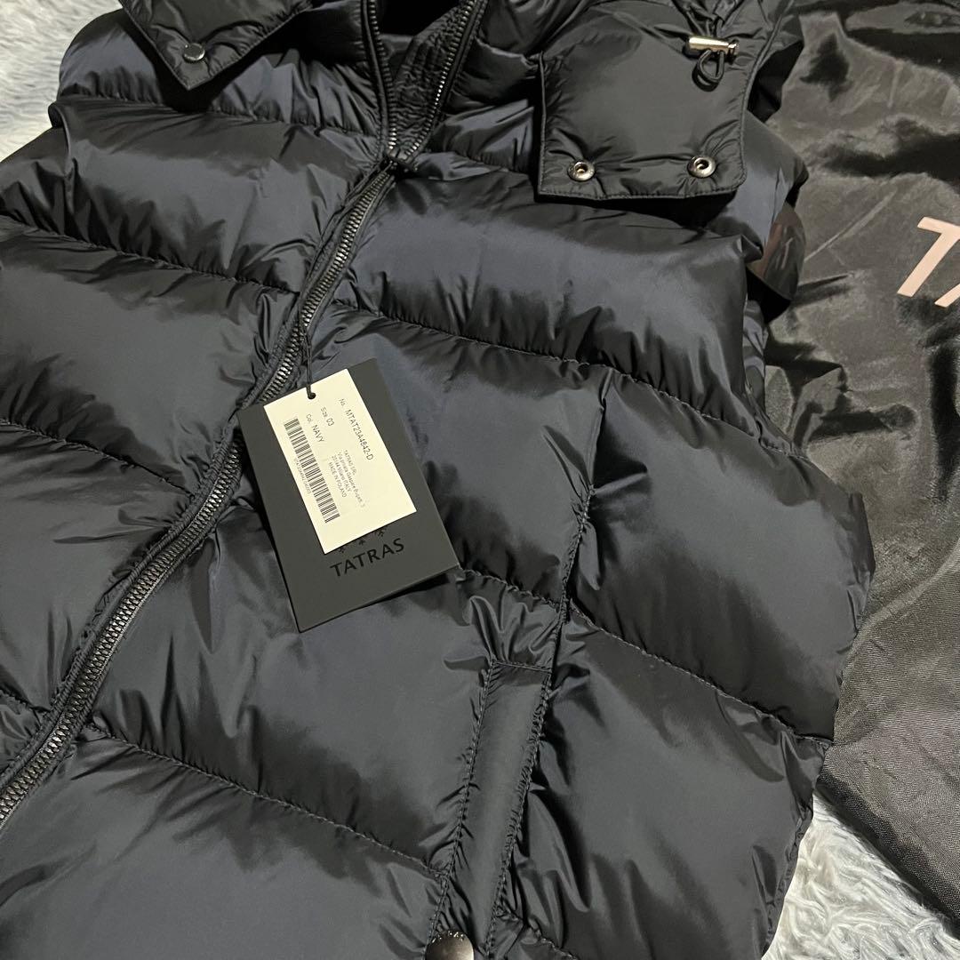 未使用　23AW TATRAS ダウンベストPOSEIDONE 紺　03 L