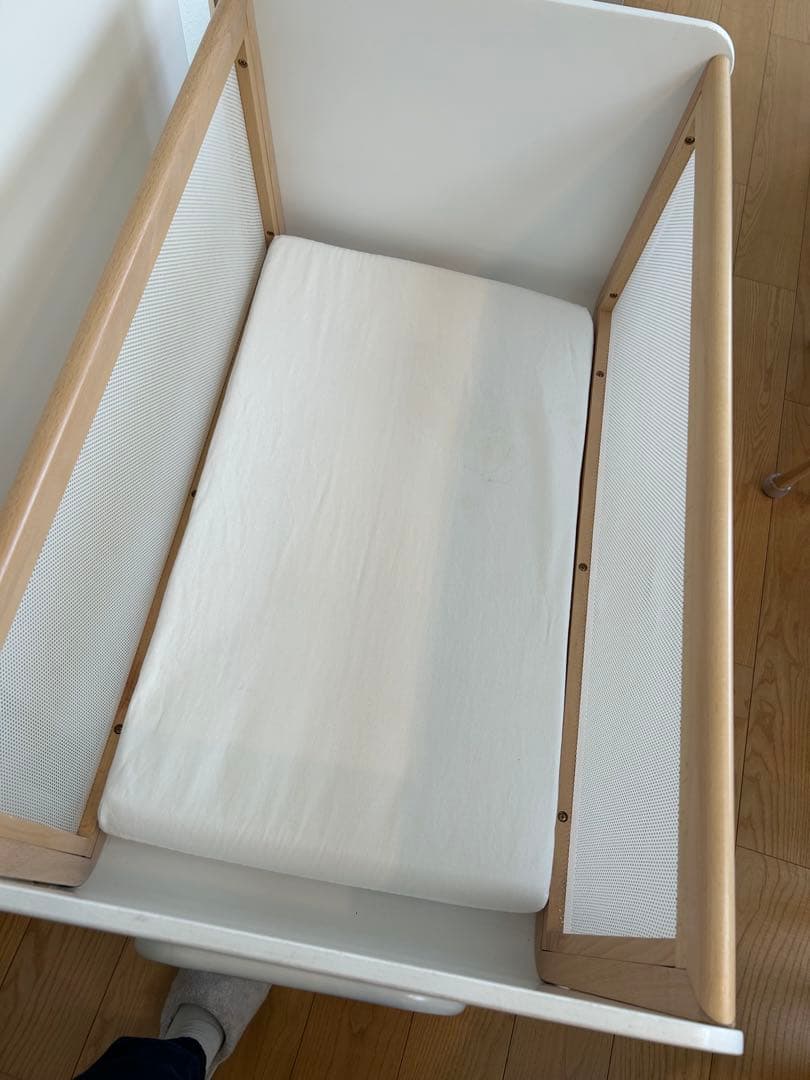 ワゴン2 ベビーベッド　リリワゴンⅡ 　ホワイトlili wagonヤマトヤ