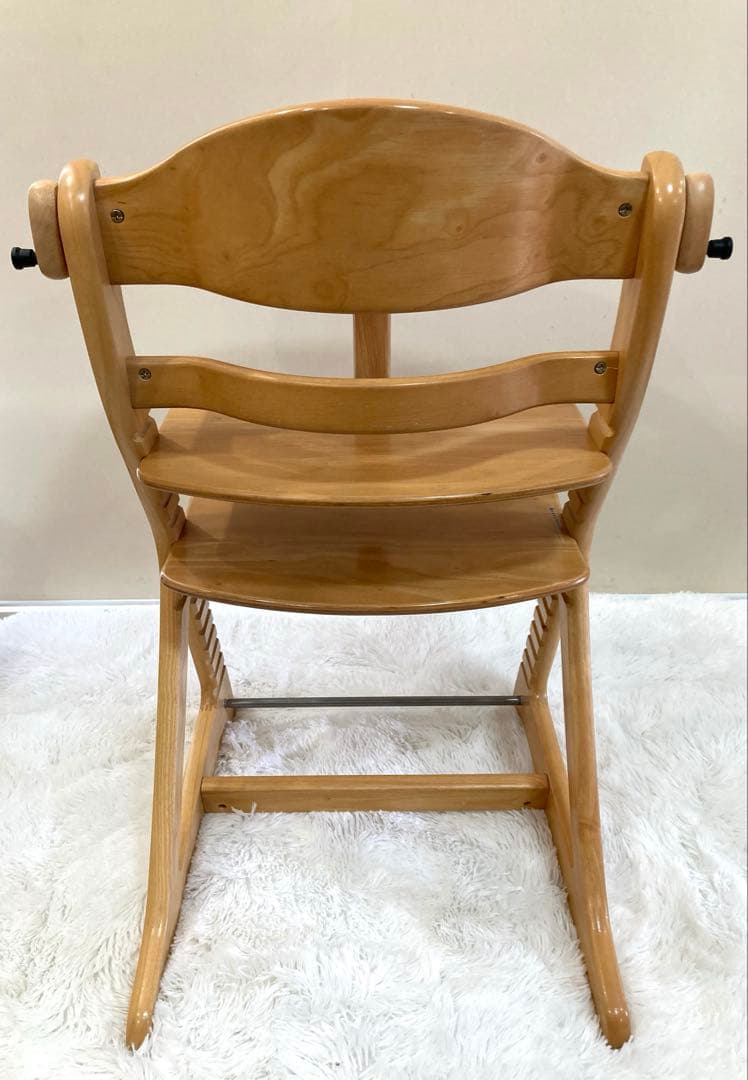 【美品】大和屋　すくすくチェアプラス　テーブル＆ガード付　ナチュラル