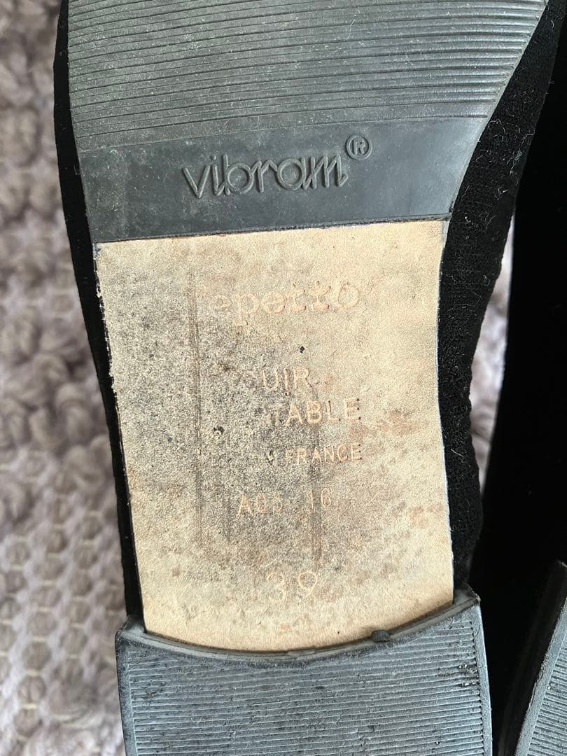 repetto レペット　マノン　39 バレエシューズ　ベロア　ベルベット　黒