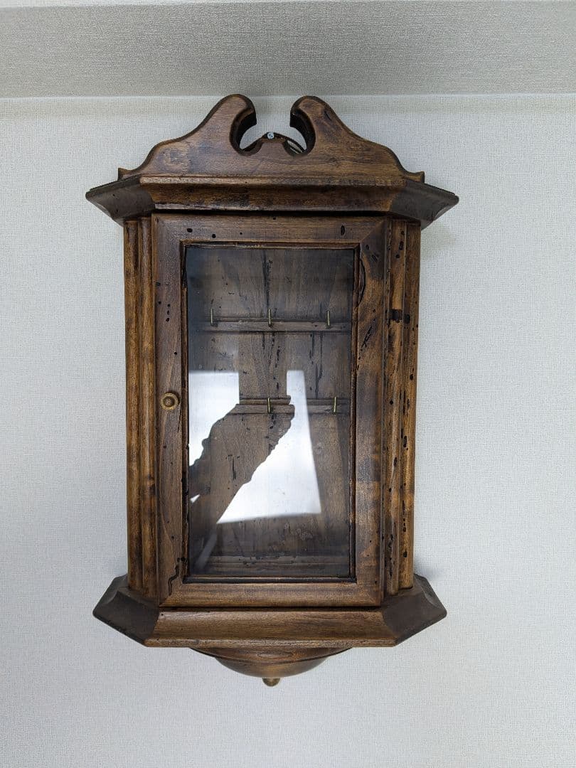 木製 壁掛け キーケース ヴィンテージ ショーケース