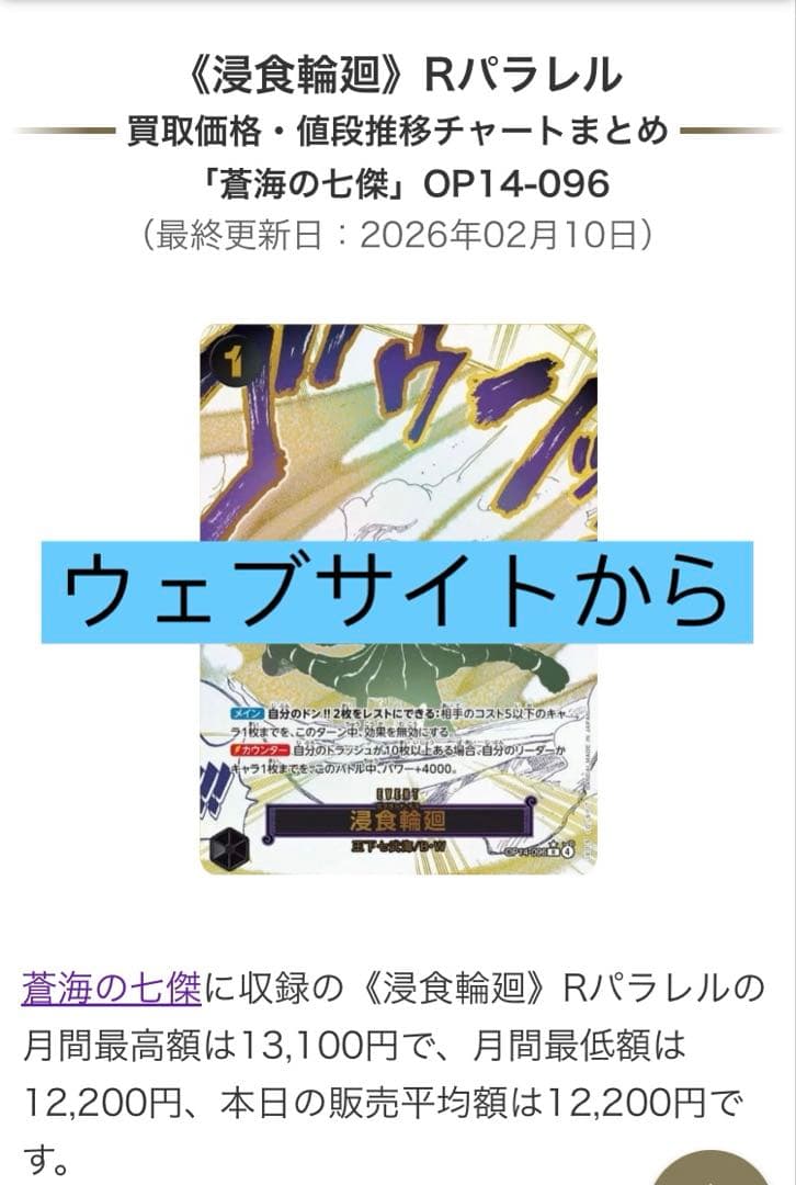 ワンピースカード 浸食輪廻 グラウンド・デス Rパラレル　(おまけSR９枚)