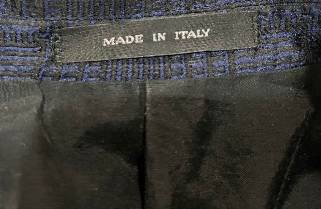 希少美品 エンポリオアルマーニ 17AW レイヤード風ジャカードジャケット 44