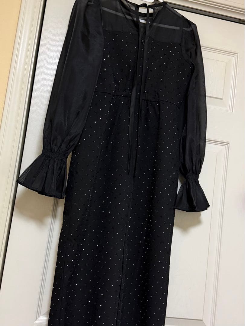 chico シースルータイトロングドレス/オケージョンドレス