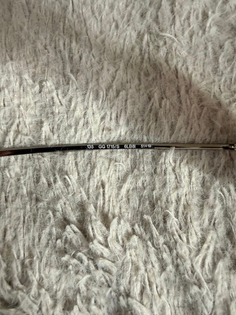 GUCCI ダークブラウンレンズ リムレスサングラス