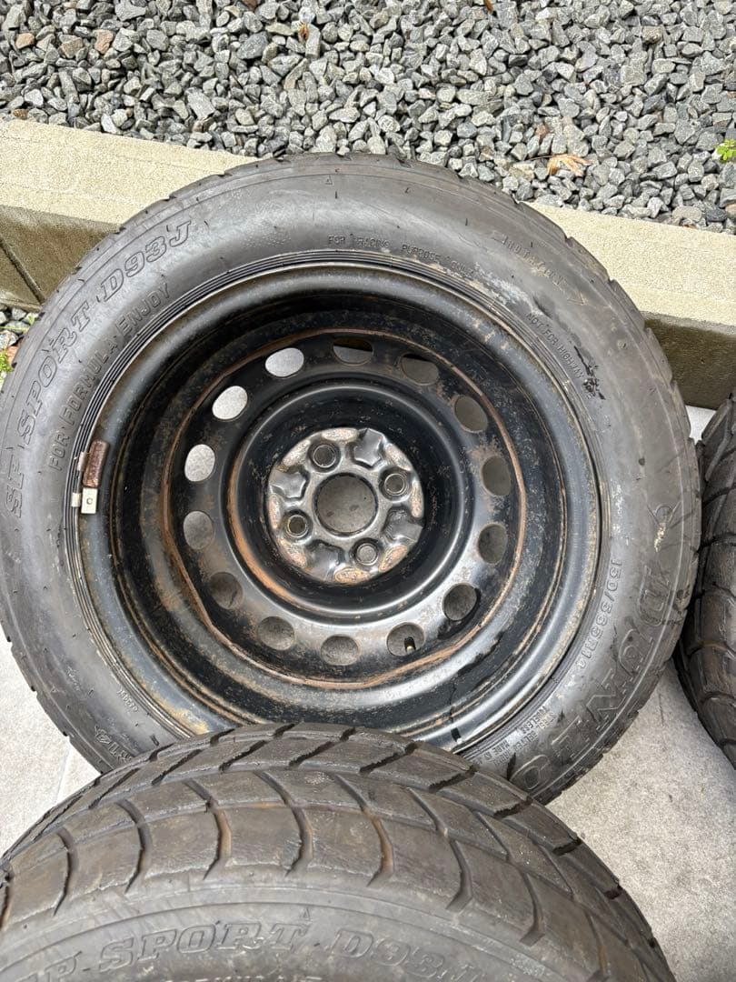 引張りデミオ鉄チン14×6J 22年DUNLOP 150/565/R14 4本⭐️