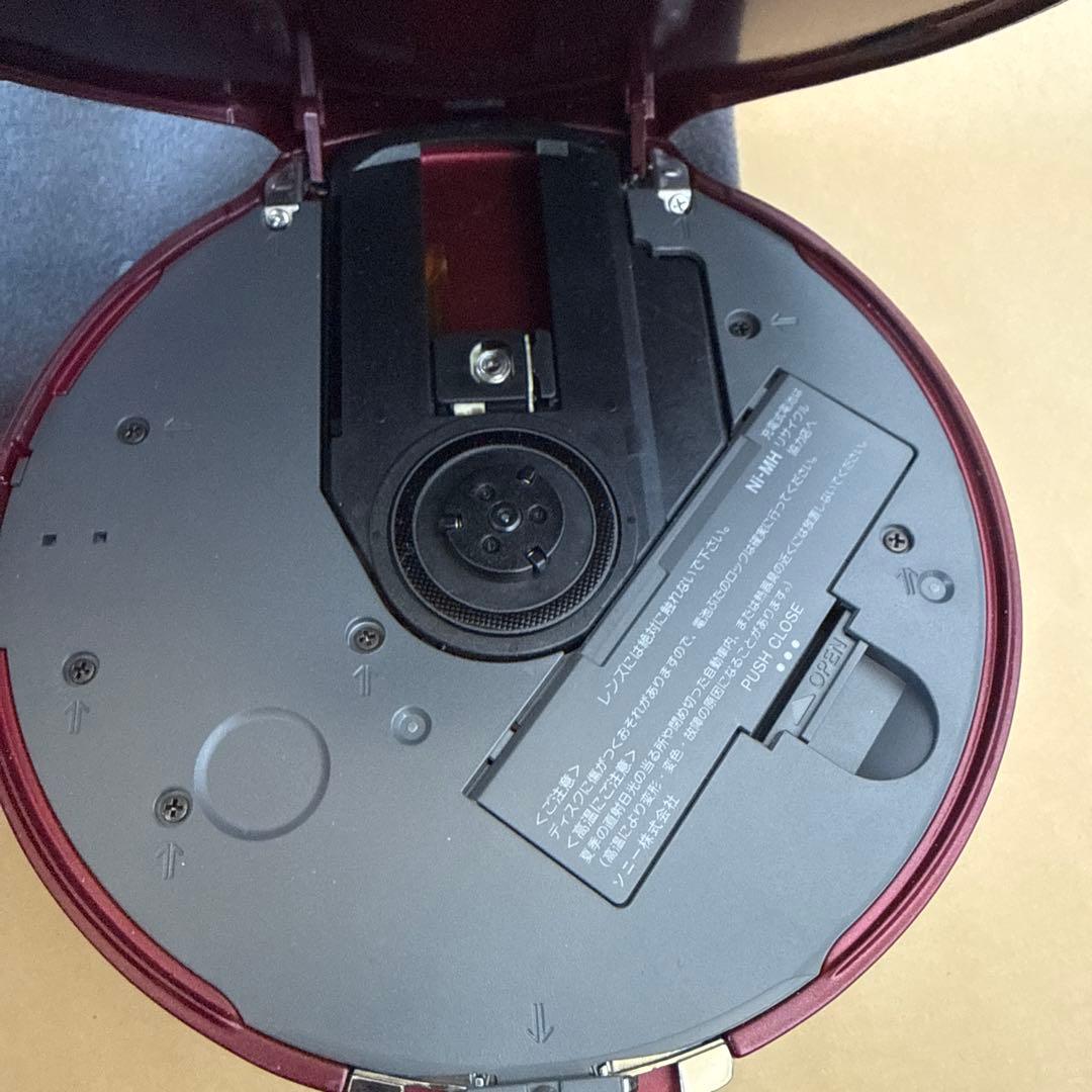 【希少】SONY D-NE20 レッド 美品 CDウォークマン