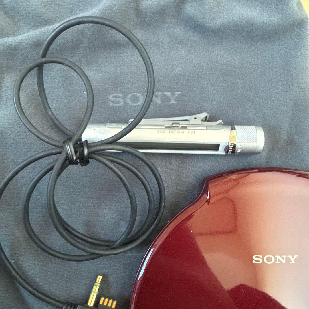 【希少】SONY D-NE20 レッド 美品 CDウォークマン