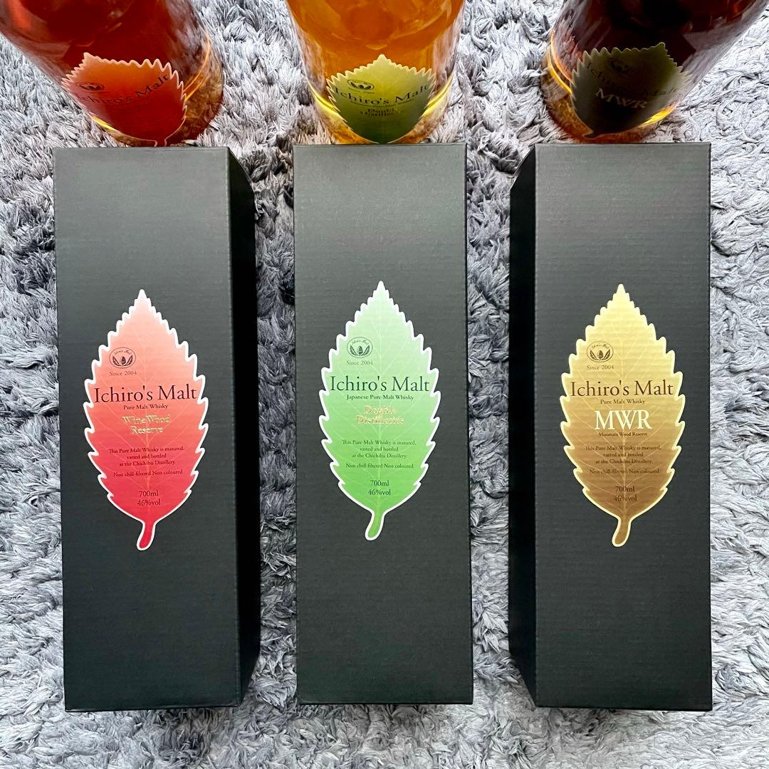 イチローズモルト ワインウッド ダブルディスティラリー ミズナラウッド 3本