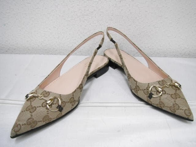 15/未使用品 グッチ ホースビット フラット バレエシューズ 786592