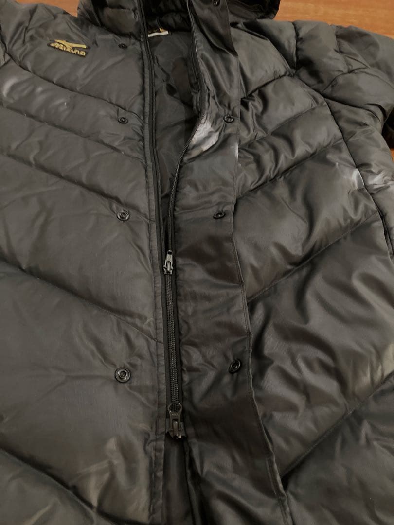 Mizuno Pro メジャークォリティ美品！ ダウンロングコート 黒　M