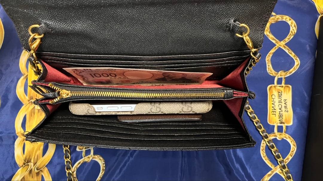 m*n様 大人気✨️❤CHANEL❤チェーンウォレット ブラック 正規非売品