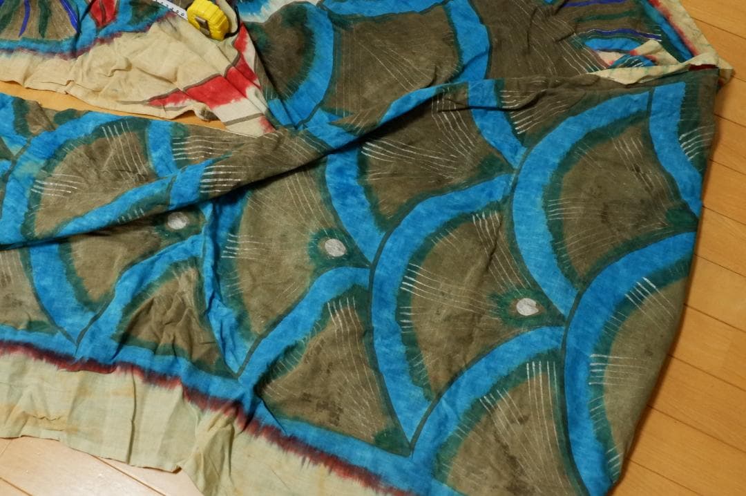 鯉のぼり　大きめ　布製　古い　レトロ　時代物　10-10