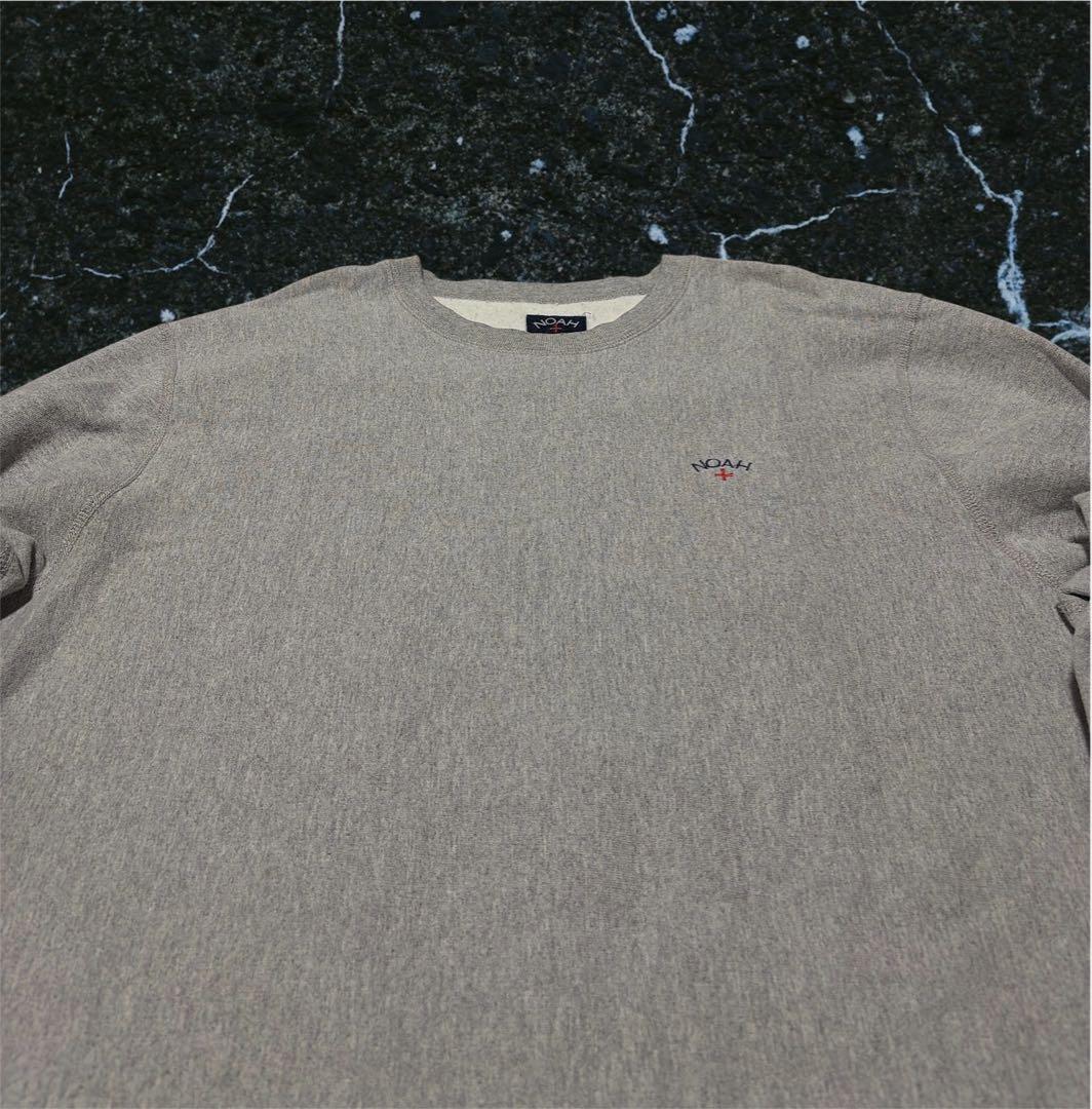 NOAH ノア 刺繍ロゴ スウェット トレーナー XLサイズ グレー