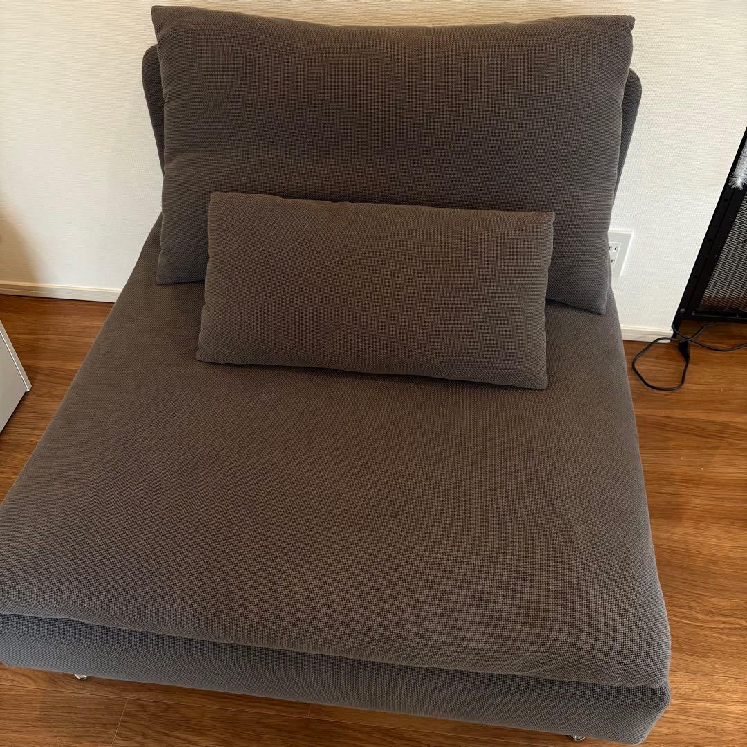 IKEA ソーデルハムン　1人掛けソファ　フリードトゥナ ダークグレー