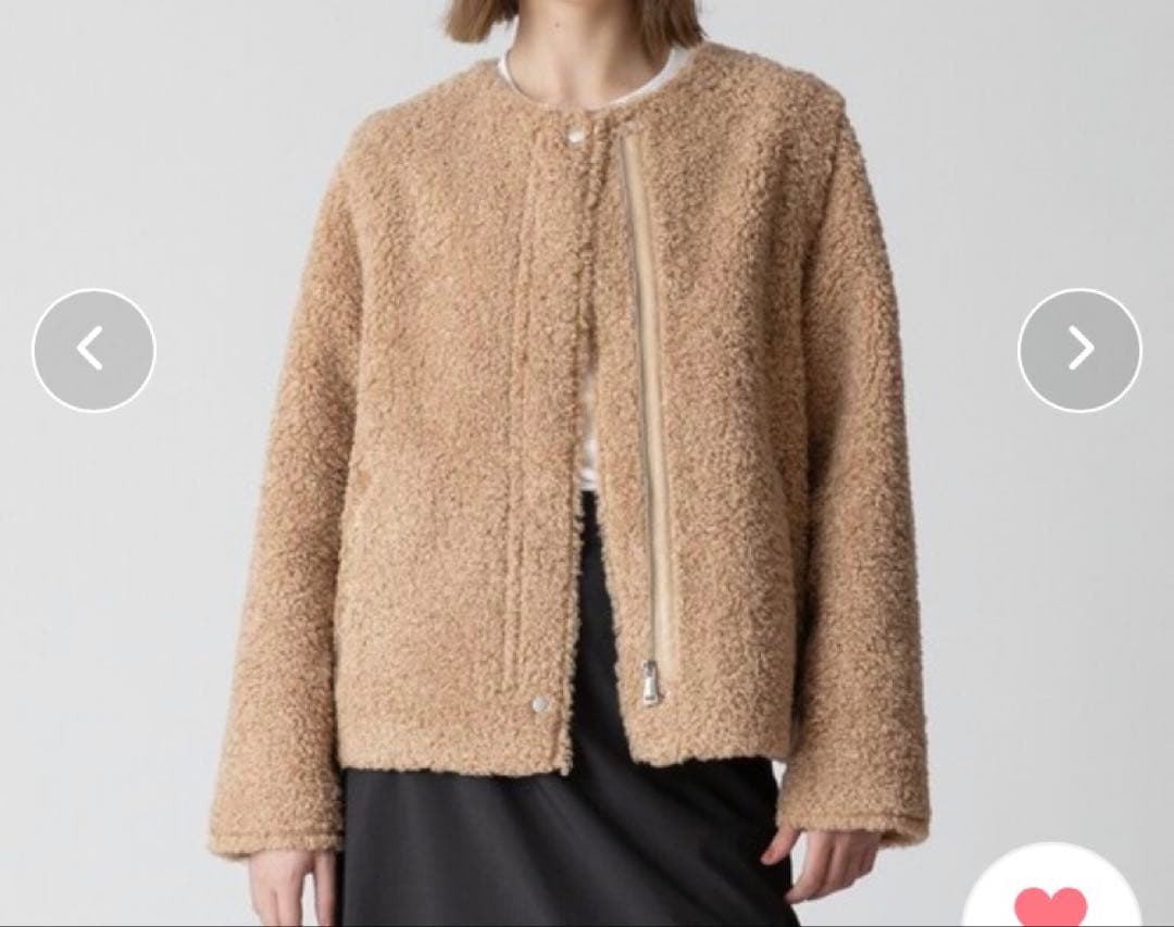 アルアバイル⭐︎美品フェイクプードルファーデタッチャブルブルゾン