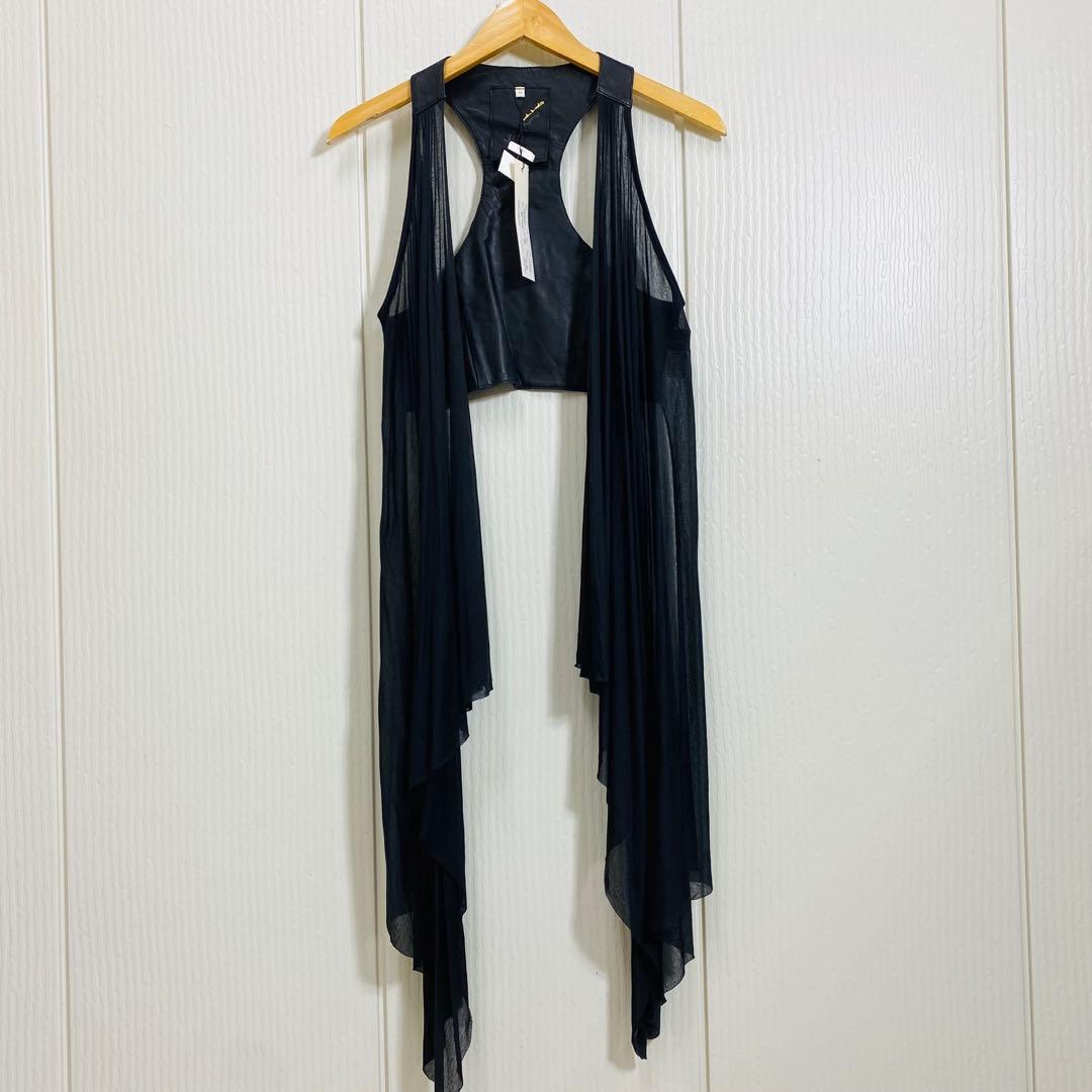 未使用 Faliero Sarti × rin 羊革 シープレザー ロングジレ